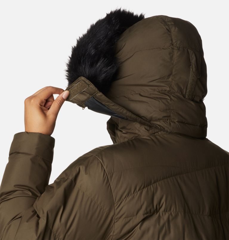 Women's Columbia Peak to Park Mid Insulated Jackets Olive | Plus Size CA-M0A68